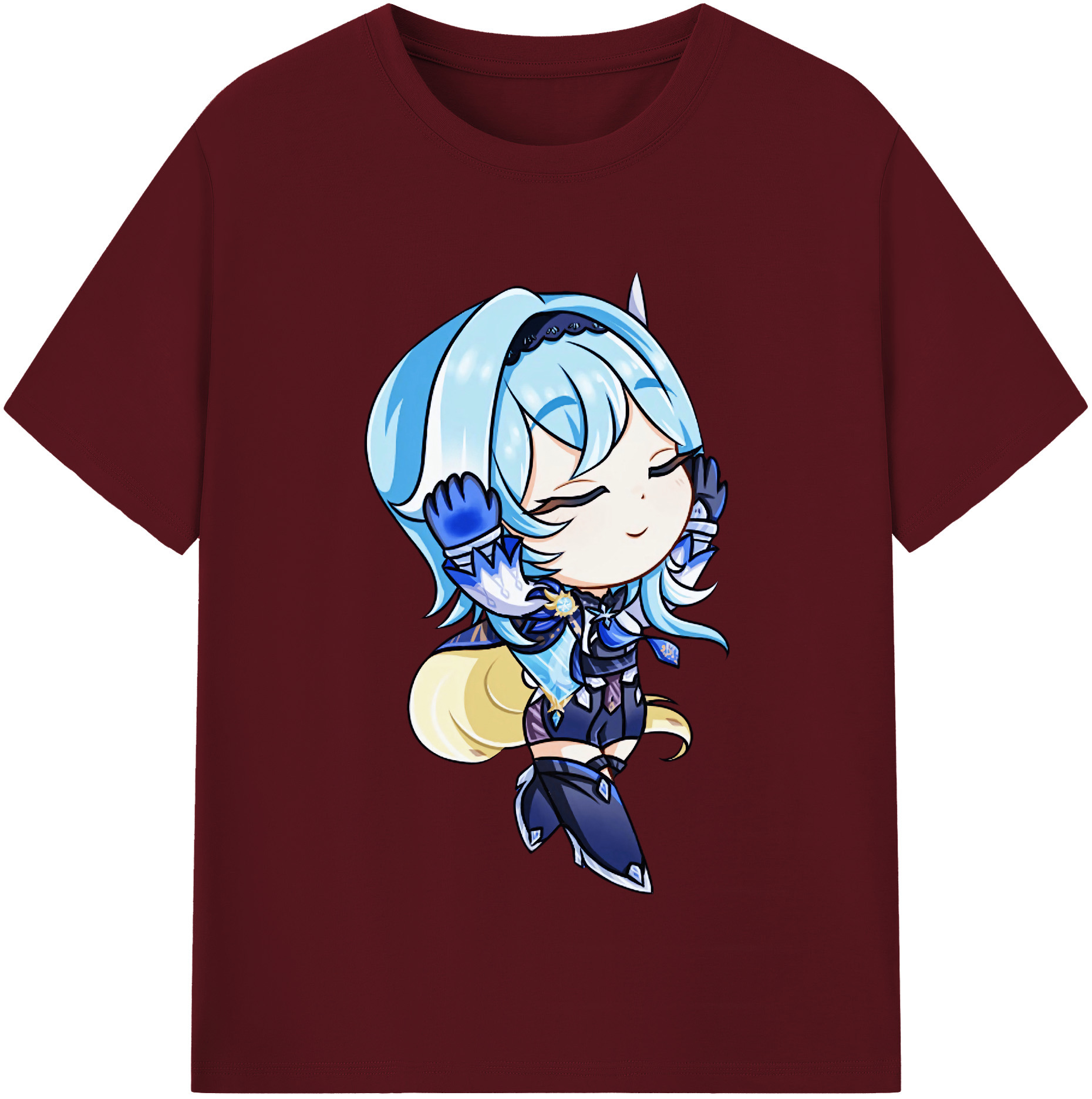 げんし神 优菈 ゆうら genshin Yūra 綿100％半袖Tシャツ（フロントプリント）